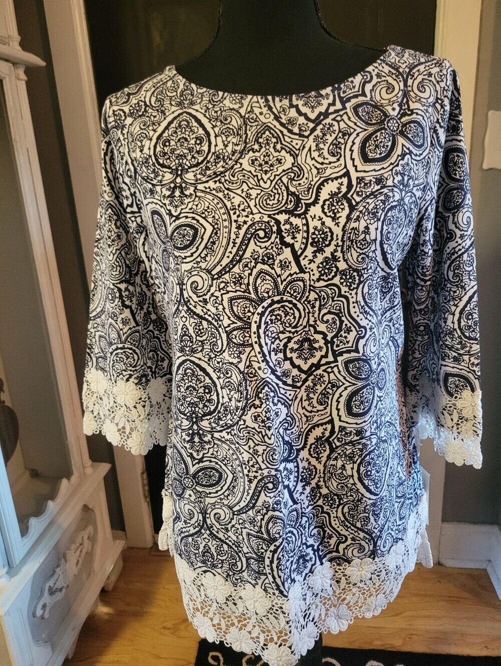 New Womens Charter Club Blouse size M - Picture 2 of 4